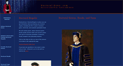 Desktop Screenshot of doctoralregalia.com